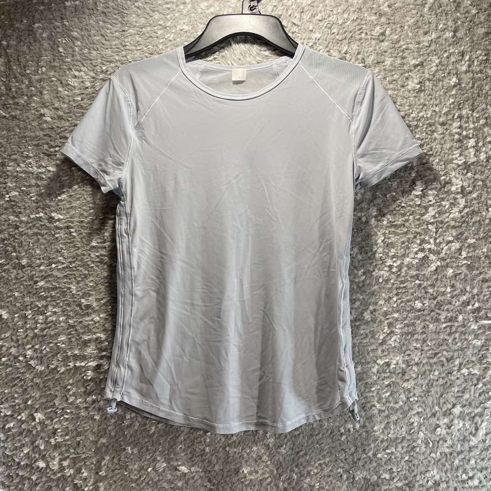 Lululemon Lightweight Cinched Hem Short sleeve T-Shirt Sz 4 Gray